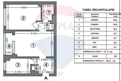 Apartament cu 2 camere de vânzare în zona Drumul Taberei - 13