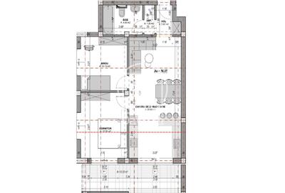 Ap. 3 camere - aer conditionat, terasa 12.22 mp  - ideal investitie - 6