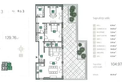 Apartament 3 camere, ansamblu nou/ Straulesti - Sistesti / Comision 0 - 9