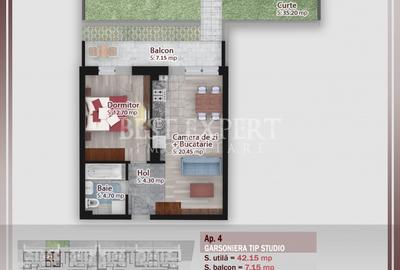 2 Camere cu Gradina Direct Dezoltator