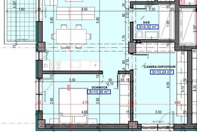 Bulevardul Bratianu  3 camere - 2