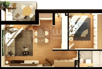 Proiect Nou! | Apartament 2 camere | Etaj 2 | Balcon | Intre Lacuri - 4