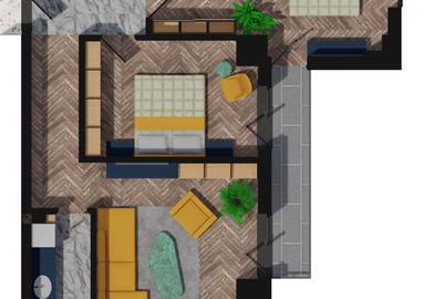 Apartament cu 3 camere decomandat în Păcurari