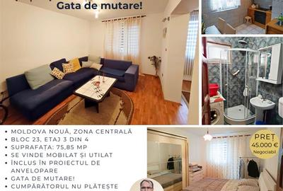 Apartament 4 cam. zona centrala in Moldova Noua - 1
