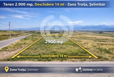 Teren agricol extravilan de 2900 mp, în Șelimbăr