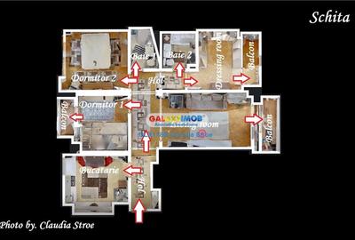 Tur Virtual Inchiriere apartament 4 camere TURDA METROU Grivita - 7