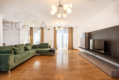 Apartament cu 3 camere semidecomandat, mobilat în Central