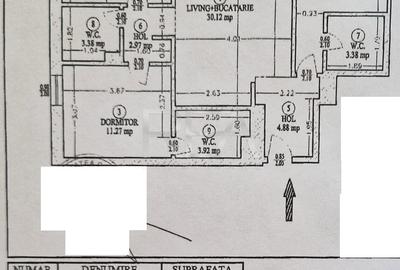 4 camere Titan dec.,centrală, inst. schimb., et. 1, an 2010, 91 mp - 9