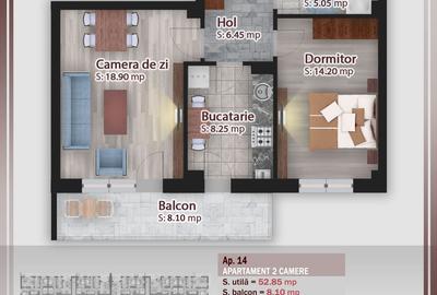 AP. 2CAM. COMPLEX DE 4 BLOCURI P+3 AFLAT IN CONSTRUCTIE/ PALLADY! - 1