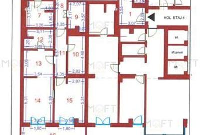 Apartament  4 camere One Rahmaninov - vedere spre Parcul Verdi - 13