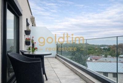 Apartament cu 2 camere semidecomandat, mobilat în Băneasa