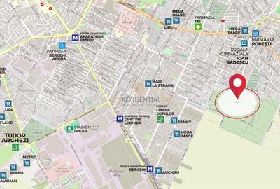 Teren 2060mp, Proiect autorizat P+3, 35 apartamente, Popesti-Leordeni - 2
