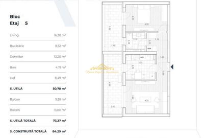 Prima Vista - Fabrica de Glucoza, apartament 2 camere, 2 balcoane - 9