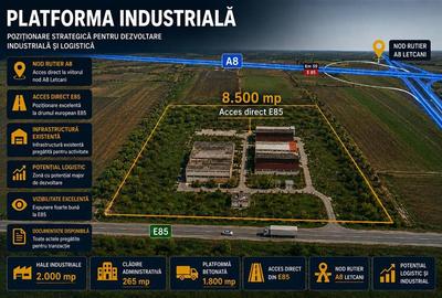 Teren intravilan de 8500 mp, în Exterior Vest