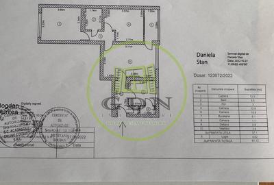 Apartament 3 camere – Str. Pajurei | Etaj 1 | parcare | centrală | mobilat - 14