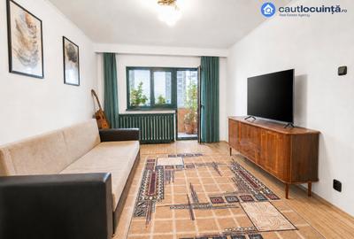 Apartament cu 3 camere decomandat, mobilat în Tineretului
