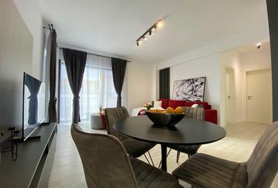 Apartament modern mobilat si utilat, 2 camere,terasa -16mp  si parcare subterana - 12