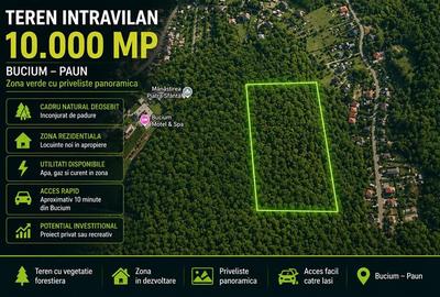 Teren intravilan de 10000 mp, în Bucium
