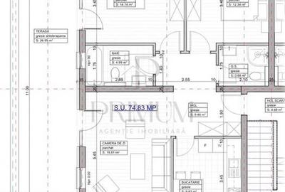 Apartament cu 3 camere decomandat în Giroc