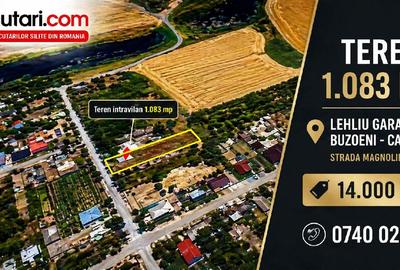 Teren Construcții intravilan de 1083 mp, în Lehliu-Gară