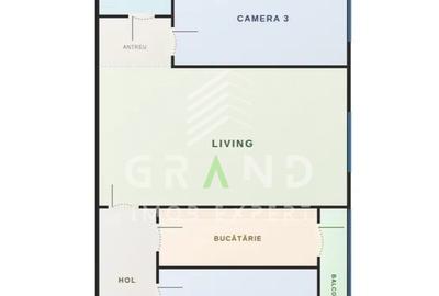 Apartament cu 3 camere, etaj 2, în cartier Gheorgheni - 4