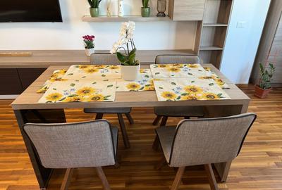 Unirii, utilat/mobilat MDF, 77mp, 1994 6/9, 2 bai, parchet masiv, vedere spate - 4