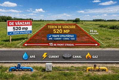 Teren intravilan cu proiect de casa si toate utilitatile in Santandrei - 1