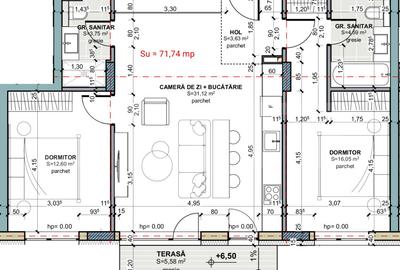 Apartament cu 3 camere semidecomandat în Iris