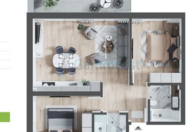 Apartament nou finisat 3 camere bloc nou Calea Aradului, Oradea - 2