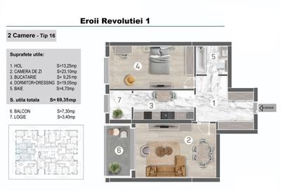 Apartament 2 camere-80mp-Imobil 3 etaje-Parc Tineretului-Metrou Eroii Revolutiei - 2