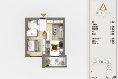 Studio Rezidențial de Lux | Comision 0% | Ideal Investiție sau Locuit - 3