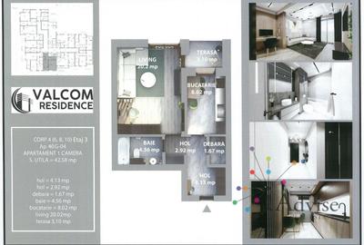 Valcom Residence Bartolomeu, Garsoniera, terasa 3.10, Comision 0% - 7