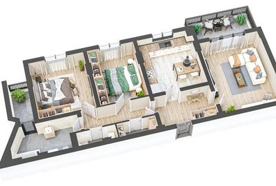 Apartament 3 camere decomandate 82mp + 12mp balcon zona Ciresica - 5