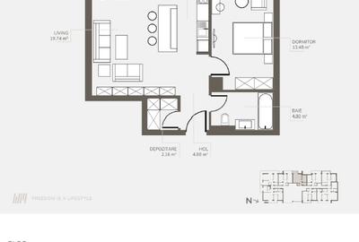 Dezvoltator, Apartament doua camere open space , Welmont/Rokman - 6