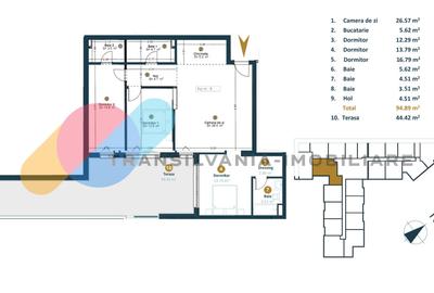 Apartament cu 4 camere decomandat în Mărăști