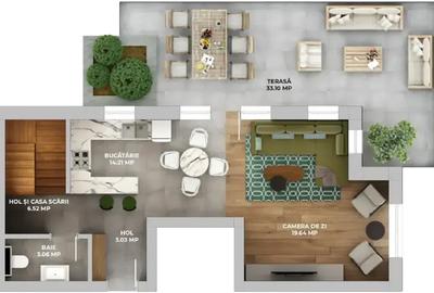 Apartament 3 camere de tip Duplex - 1