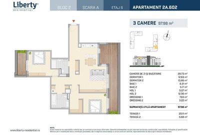 Apartament cu 3 camere semidecomandat în Semicentral