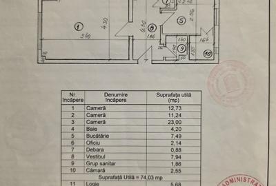 Apartament 3 Camere, Calarasilor STRADAL ,Hyperion,bl.1992,reabilitat,et.3/7 - 14
