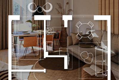 Apartament de vânzare | 1,5 camere + balcon, compartimentare practică - 1