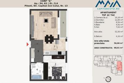 Apartament Premium | Pitesti Nord | Central | Langa padure | Negru Voda - 3