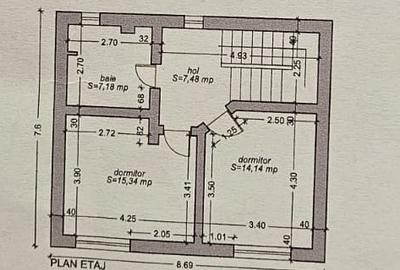 Casă individuală 7 camere, P+E+M, 2000, Timișoara, zona Dâmbovița, comision 0% - 34
