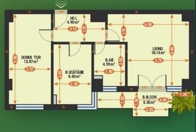 2 Camere Tip1 D. 55mp Evergreen Towers Tatarasi - 500m Kaufland - Mobilat - 8