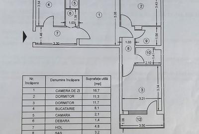 Podu Ros intersectie, apartament liber 3 camere, 73mp, orientare dubla - 8