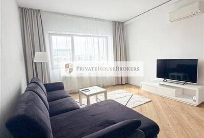 Apartament cu 2 camere semidecomandat, mobilat în Pipera