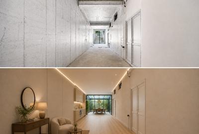 Apartament demisol 201 mp nefinisat+ 85 mp curte proprie - 1