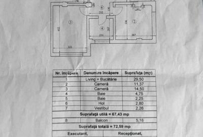 149900 euro-3camere-2 bai- 73mp-Pacii-bloc 2017-centrala proprie - 7