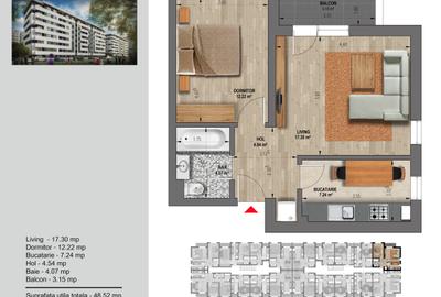 Apartamente 2 camere Direct Dezvoltator Weiner Vest Group - 2