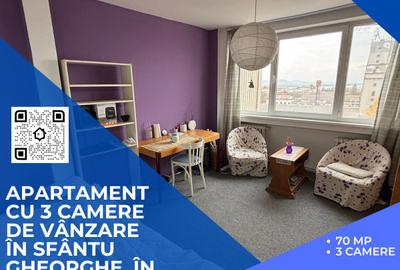 Apartament cu 3 camere de vânzare în Sfântu Gheorghe, în cartierul Gării!