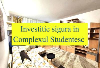 Garsonieră decomandată, mobilată în Complex Studențesc