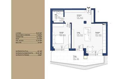 Apartament 2 camere 82 mp - Copou ansamblul Lojja - 8